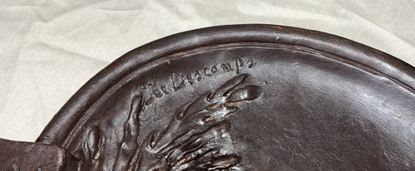 Joe DESCAMPS (1869 - 1950): Sehr große leere Tasche im Jugendstil um 1900