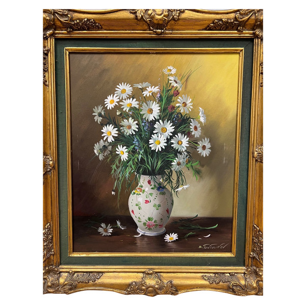 tableau bouquet de fleurs par Serguei TOUTOUNOV huile sur toile