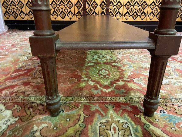 Huge Louis XVI style walnut console table