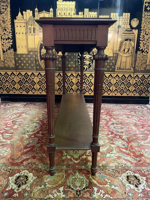 Huge Louis XVI style walnut console table