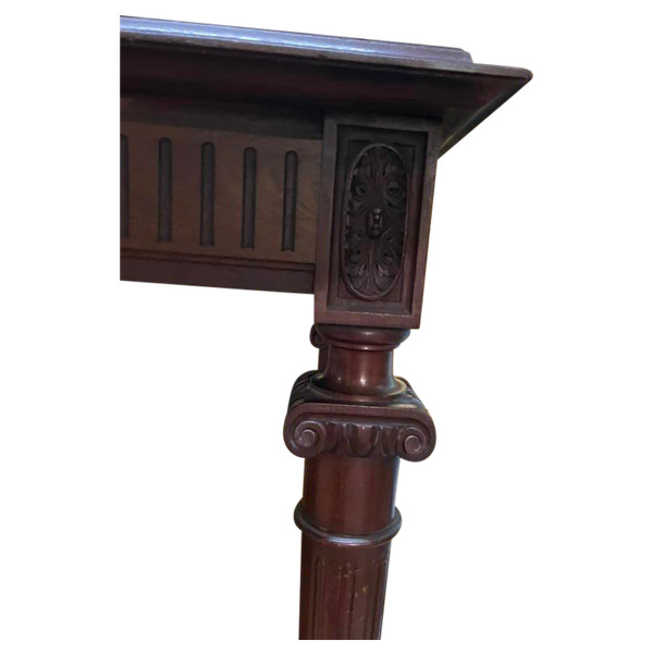 Huge Louis XVI style walnut console table