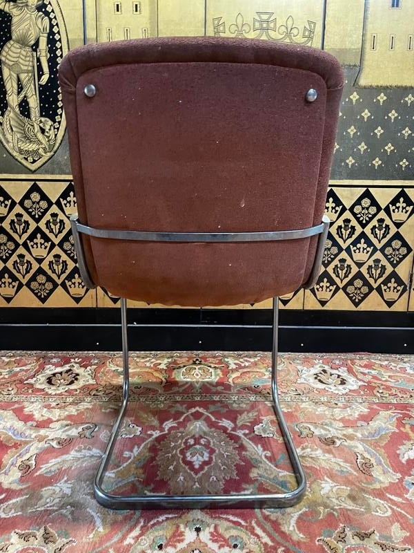 Set of 6 chrome chairs 1970