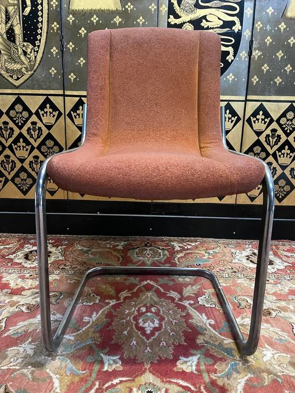 Set of 6 chrome chairs 1970