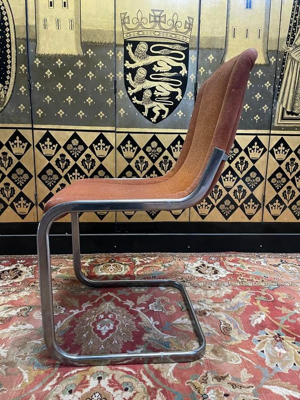 Set of 6 chrome chairs 1970