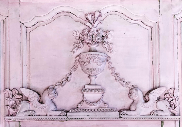 Boiserie D’alcôve Romantique D’époque XVIIIème Portes Vitrées Anciennes 6 Lots