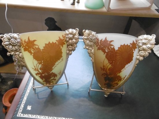 Wandleuchten Emile Gallé Jugendstil