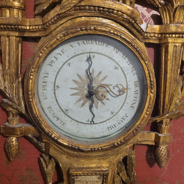 LOUIS XVI Barometer and Thermometer -- TO BE RESTORED --
