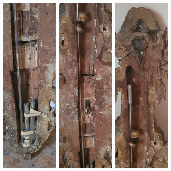 LOUIS XVI Barometer and Thermometer -- TO BE RESTORED --