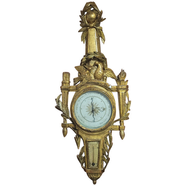 LOUIS XVI Barometer and Thermometer -- TO BE RESTORED --
