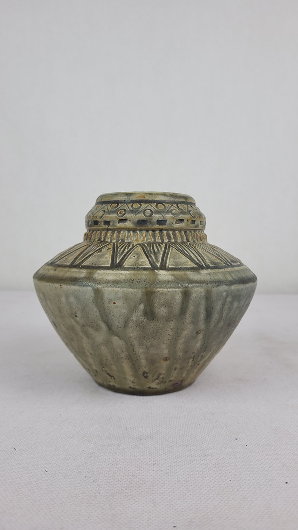 Vase Art Déco en grès Charles Gréber (1853-1935)