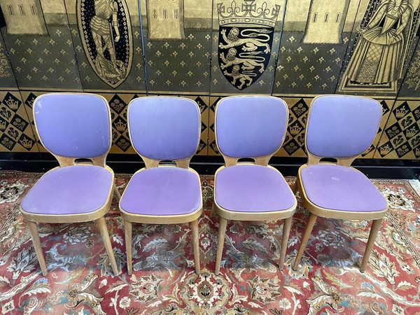 Suite de 4 chaises Baumann 