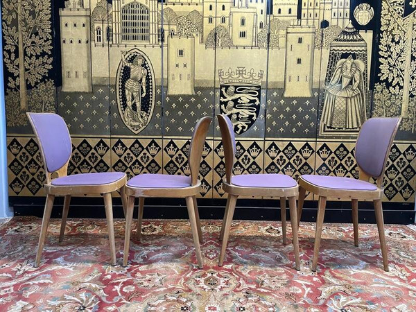 Suite de 4 chaises Baumann 