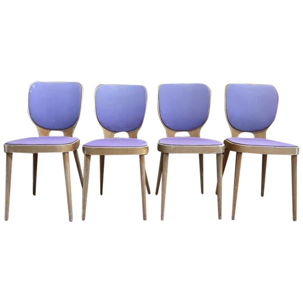 Suite de 4 chaises Baumann 