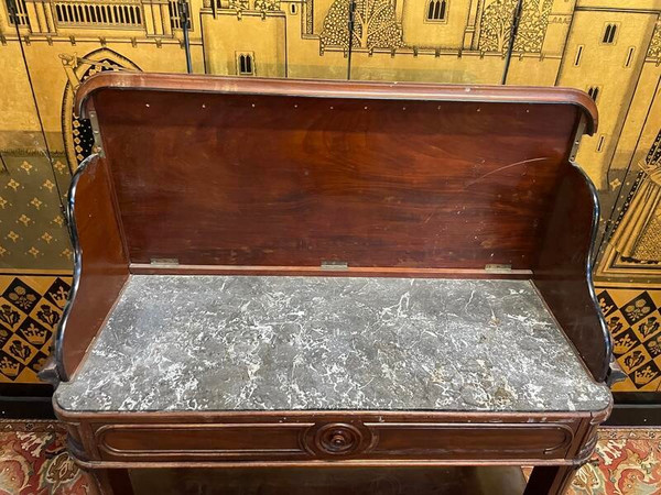 Console - Mahogany serving table from the Napoleon III period