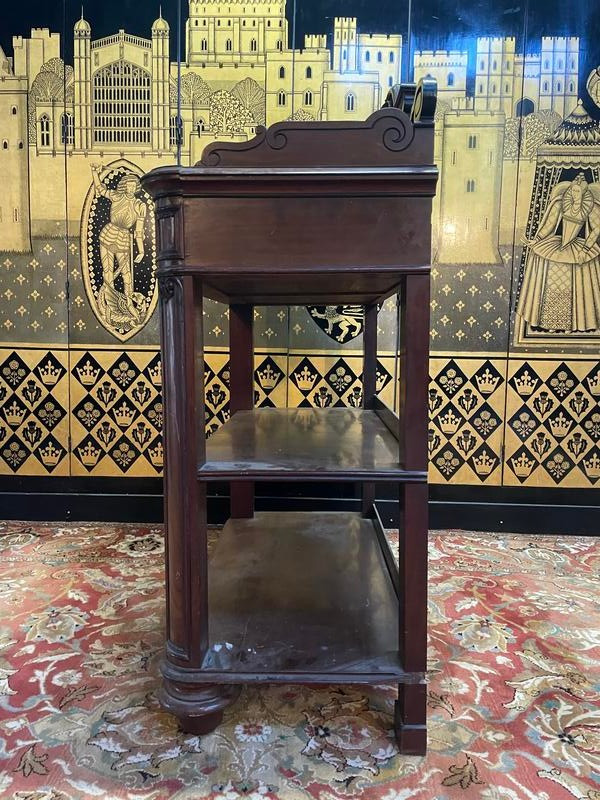Console - Mahogany serving table from the Napoleon III period