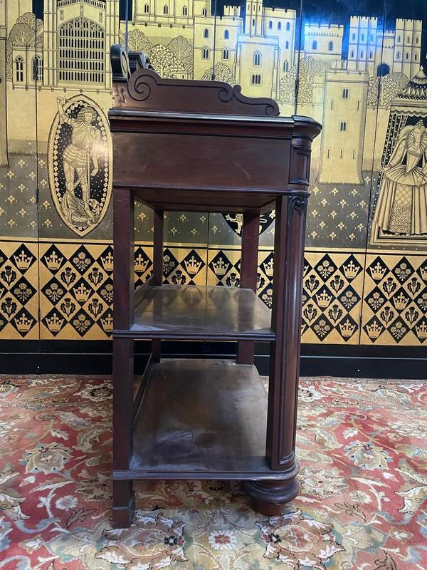Console - Mahogany serving table from the Napoleon III period