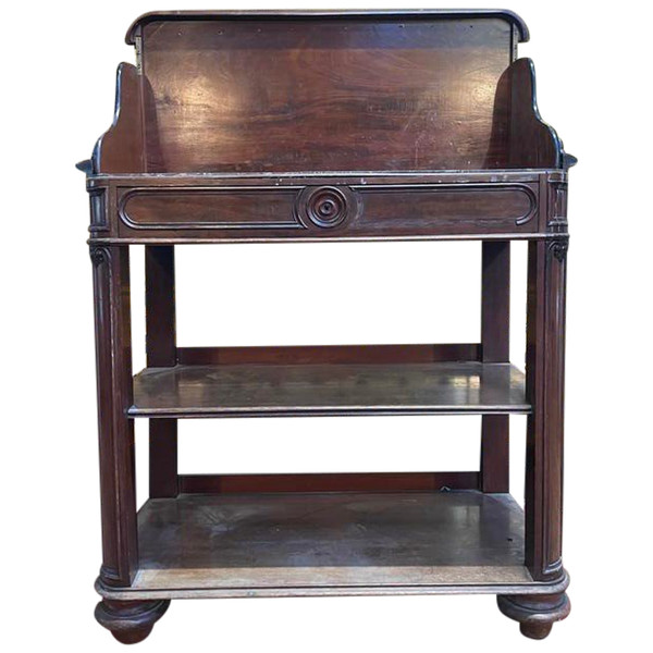 Console - Mahogany serving table from the Napoleon III period