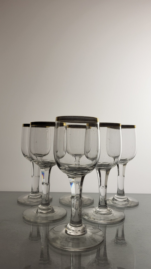 12 verres à vin cuit en cristal