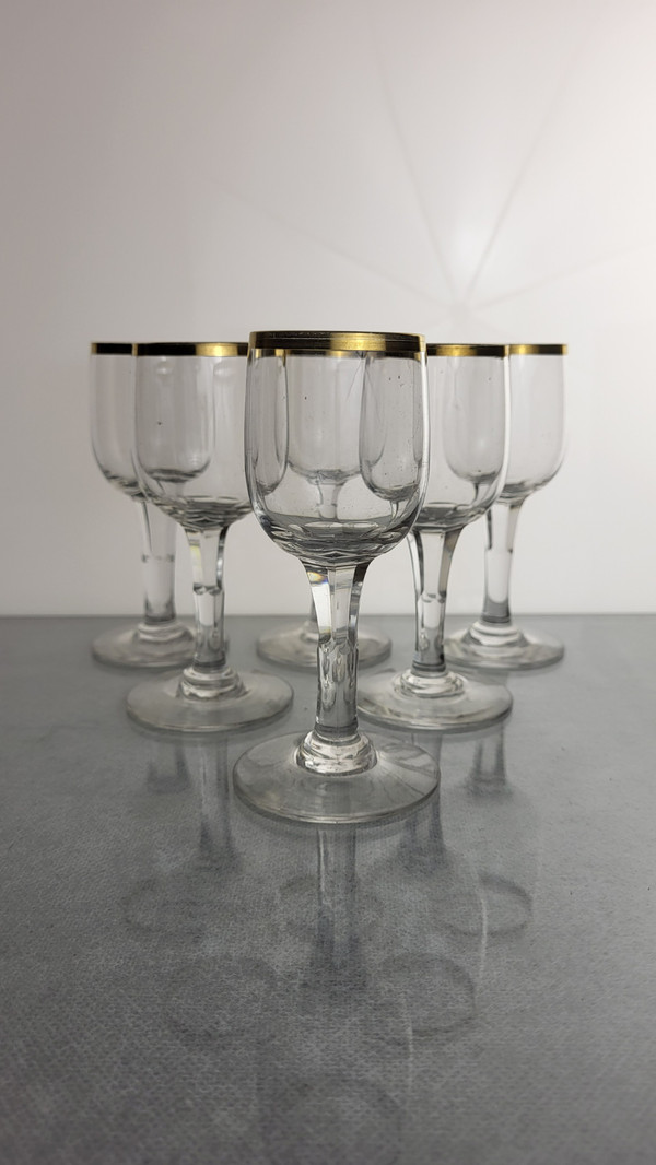 12 verres à vin cuit en cristal