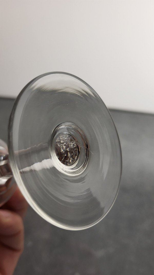 12 verres à vin cuit en cristal