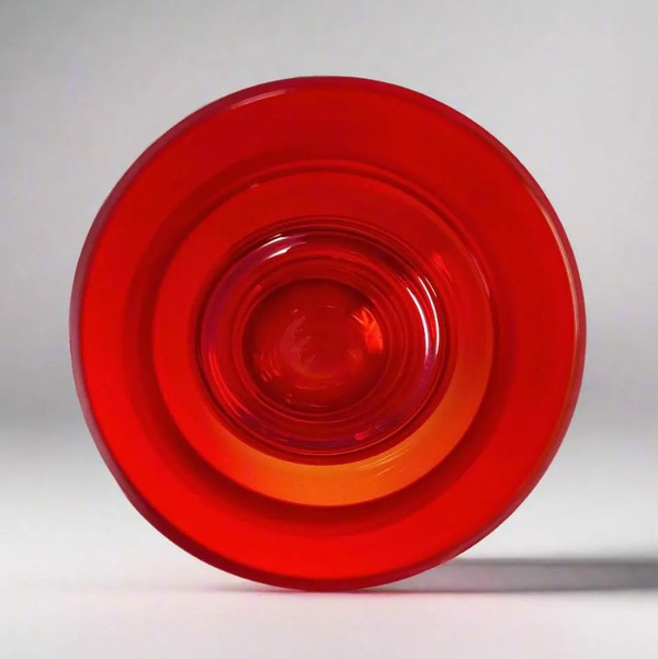 Stupendo vaso Tamara Aladin Tulppaani degli anni '70 (#1513) per Riihimaki/Riihimaen Lasi Oy
