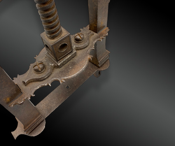 Hand press, wrought iron, France, 18th century