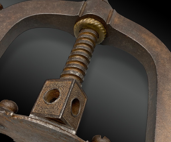 Hand press, wrought iron, France, 18th century