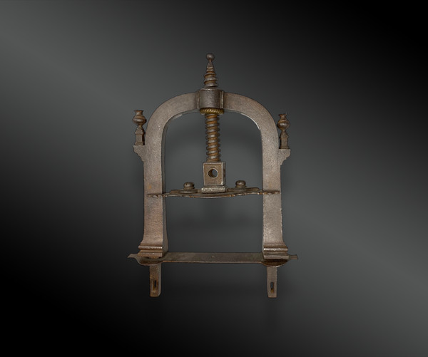 Hand press, wrought iron, France, 18th century