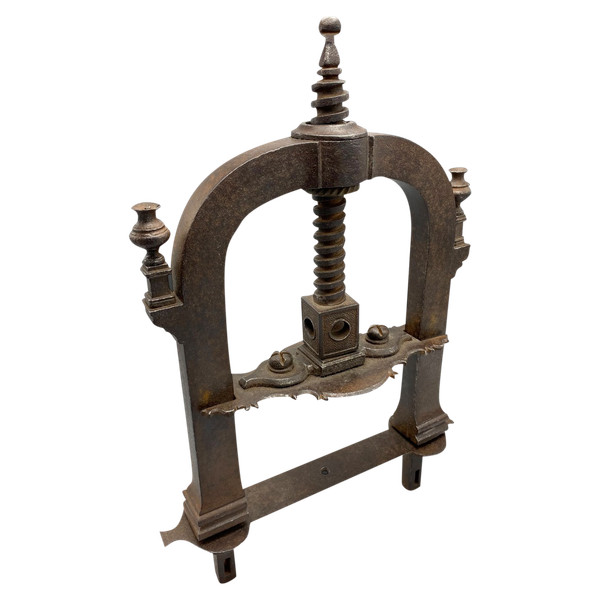 Hand press, wrought iron, France, 18th century