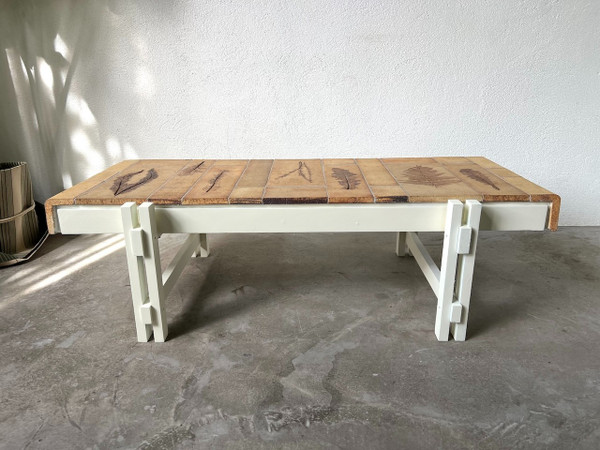 Roger Capron rectangular coffee table, Vallauris France 1960