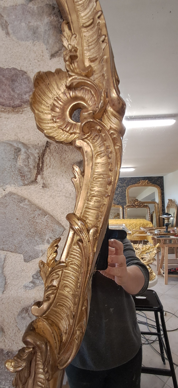 Miroir ancien XIX  143 x 87