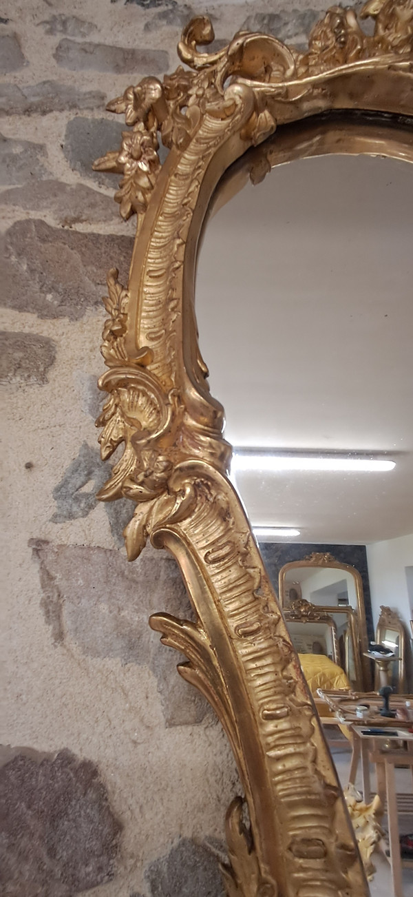Miroir ancien XIX  143 x 87