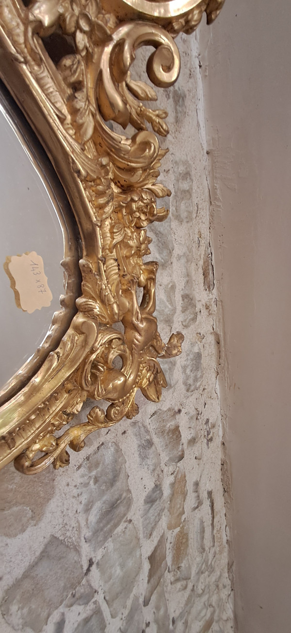 Miroir ancien XIX  143 x 87