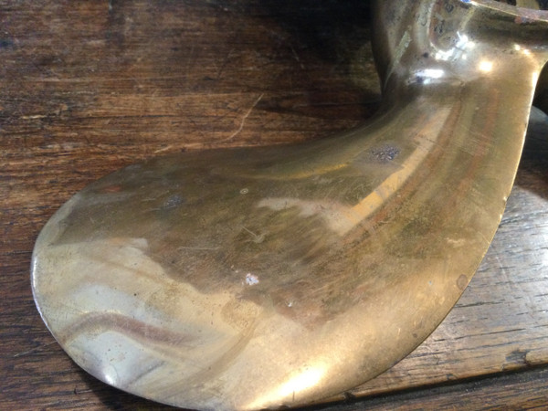 Hélice de bateau en bronze 