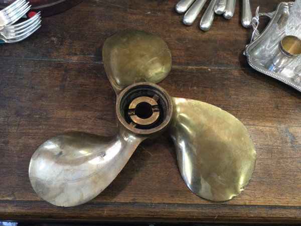 Hélice de bateau en bronze 