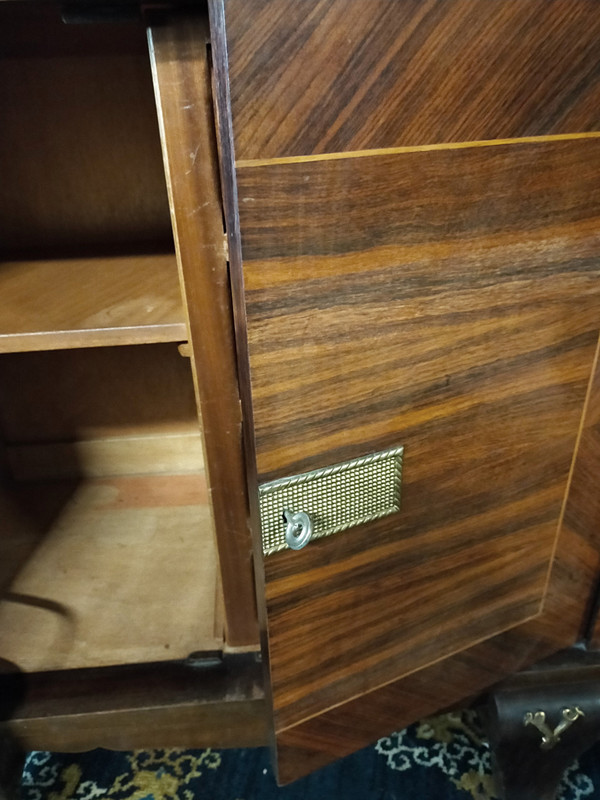 Jules Leleu, in the taste, Art Deco display case in rosewood