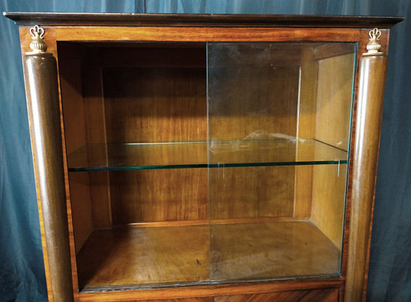 Jules Leleu, in the taste, Art Deco display case in rosewood