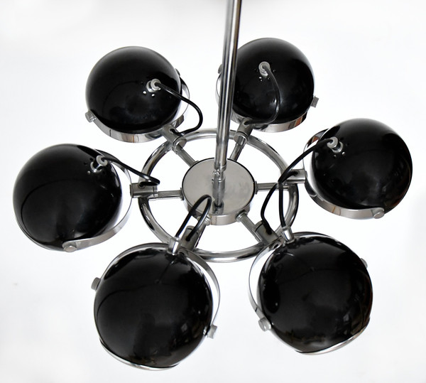 Eyeball chandelier in the style of the 1970s