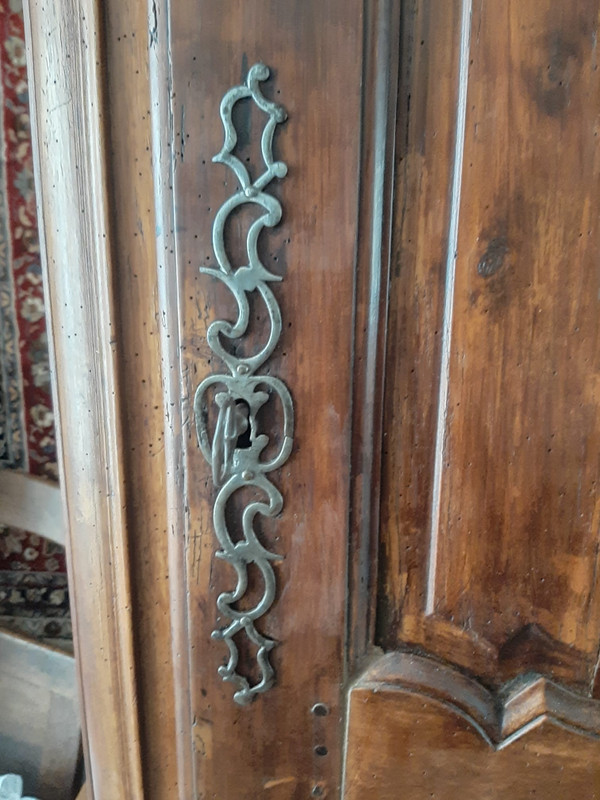 Cuffietta "da viaggio" Luigi XV, in ciliegio - XVIII secolo