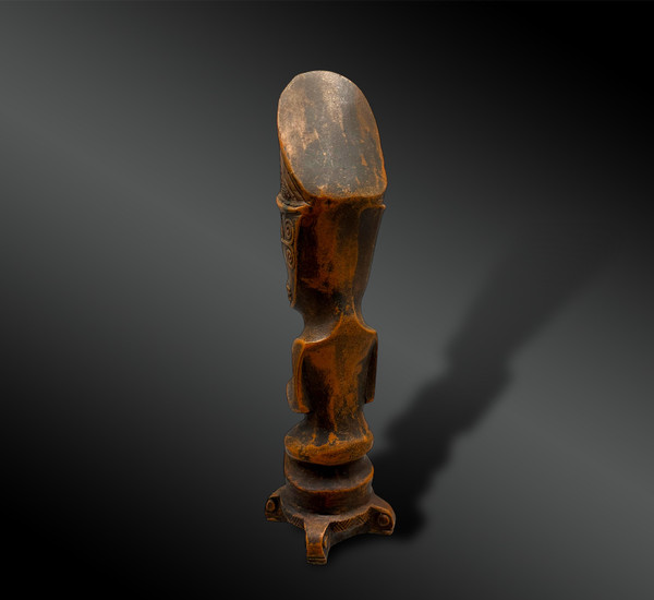 CURIOS STATUETTE de TIKI - Style Māori, Nouvelle-Zélande, Polynésie 