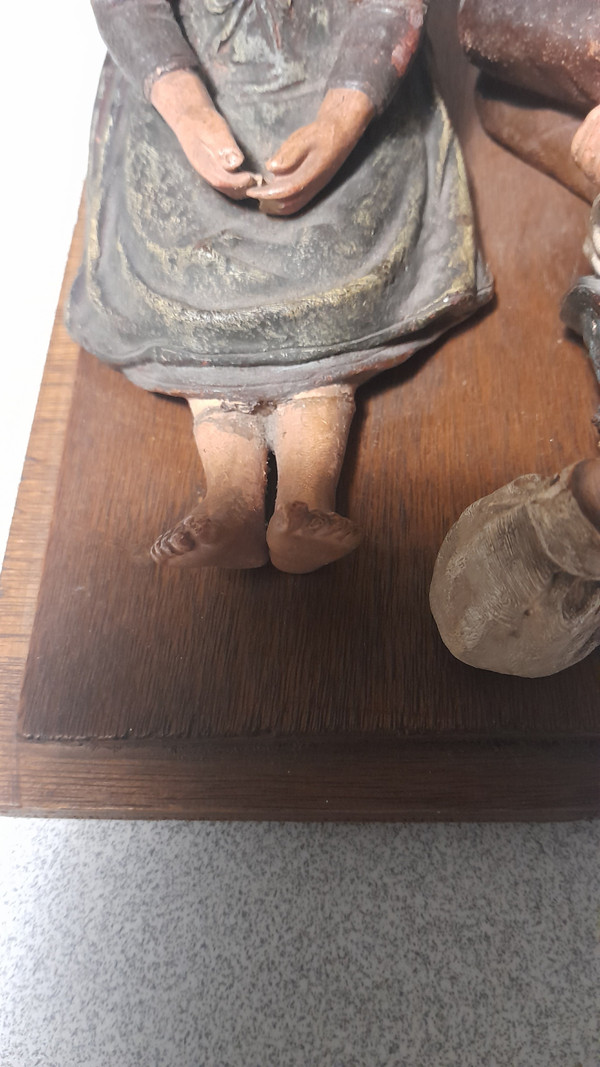 Personaggi in terracotta di Bernard Bloch 1836-19009