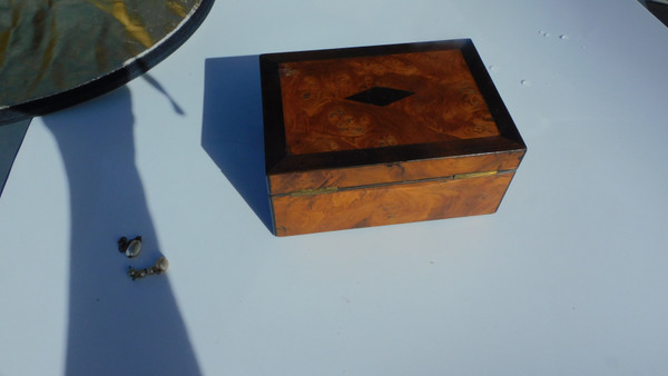 Antique Sewing Box Early 19th Century Scissors Thimble Needle Case Crochet Embroidery