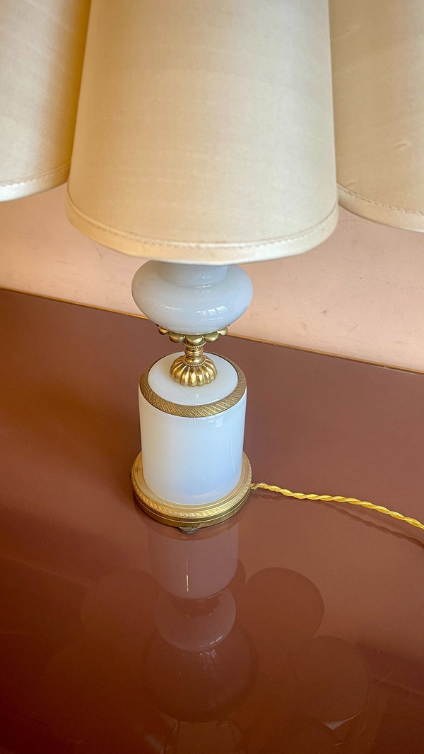 Lampada opalina “Bolla di sapone”, XIX secolo 
