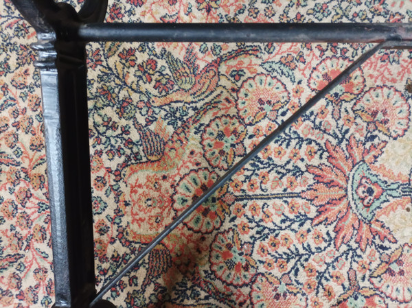 SEREX metal and wood bistro table, 1920