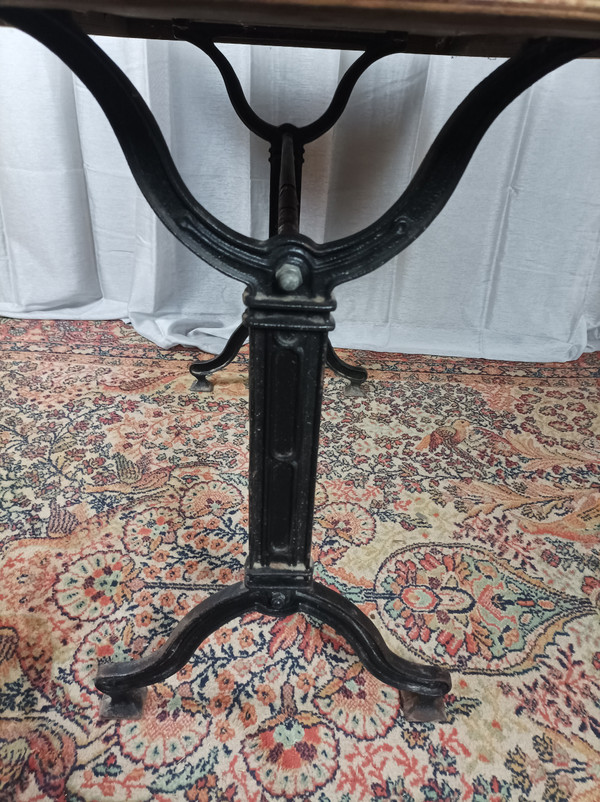 SEREX metal and wood bistro table, 1920