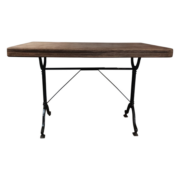 SEREX metal and wood bistro table, 1920