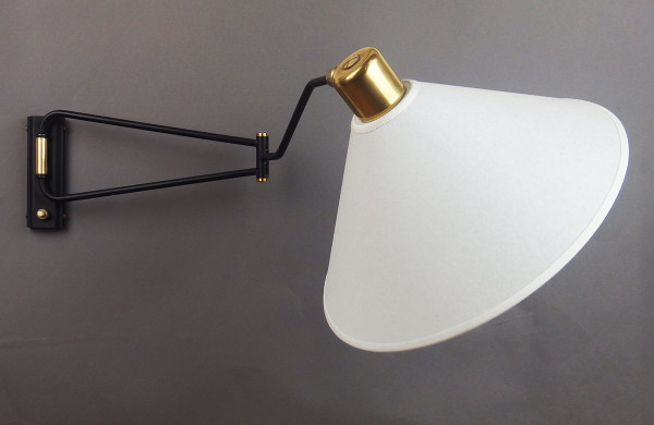 Lampada da parete orientabile di René Mathieu per Lunel