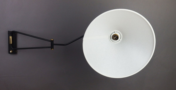 Lampada da parete orientabile di René Mathieu per Lunel