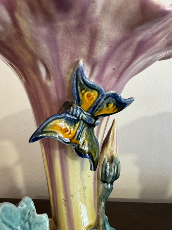 Art Nouveau Barbotine Vases