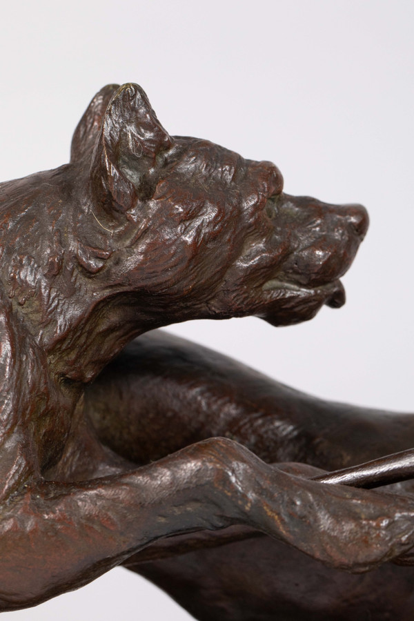 Large Art Deco bronze